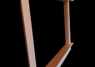 prefabricated window surround custom made for a client kitchen window
